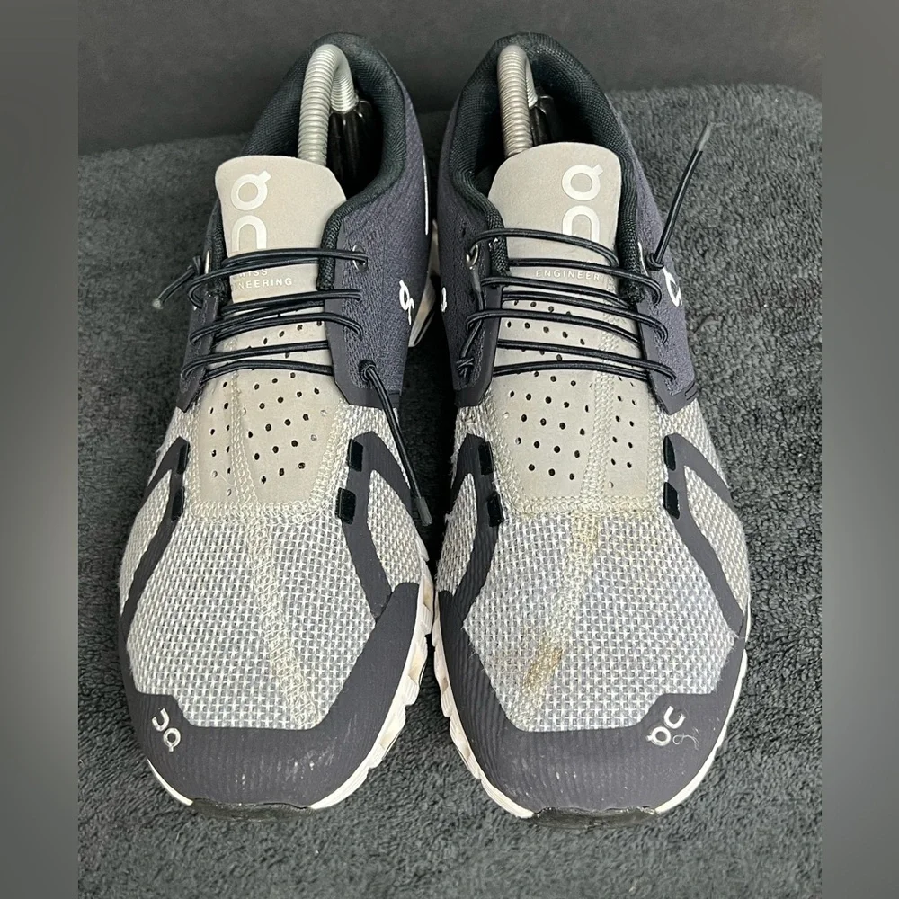 On Cloud Running Navy Blue Gray Comfort Running Sneakers Men’s Shoe SIZE 8 - Picture 6 of 11